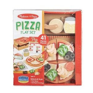 Melissa & Doug Wooden and Felt Pizza Play Set 41 Pieces Factory Sealed Brand New